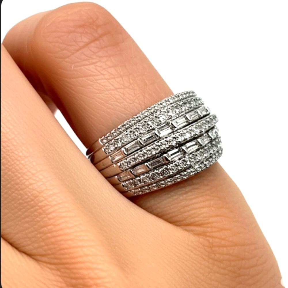 10k White Gold Diamond 1.90 CTW Ring